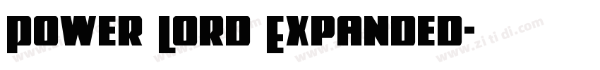 Power Lord Expanded字体转换